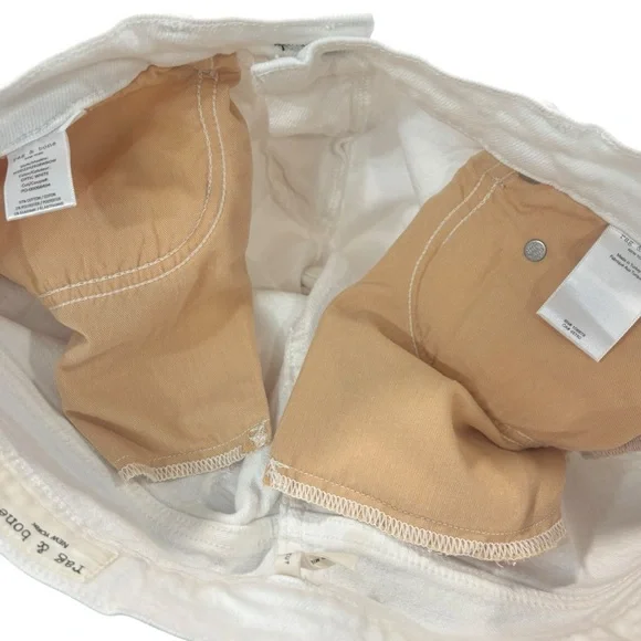 Rag & Bone White Peyton Midrise Bootcut in Optic White Denim Jeans Size 30 Women - Picture 11 of 15